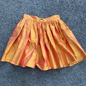 Orange Silk Partyskirt by SKOT apparel